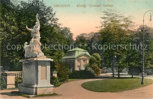 AK / Ansichtskarte Dresden K?nigl. Grosser Garten Dresden