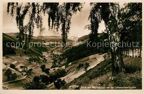 AK / Ansichtskarte Nussbach_Schwarzwald an der Schwarzwaldbahn Nussbach Schwarzwald