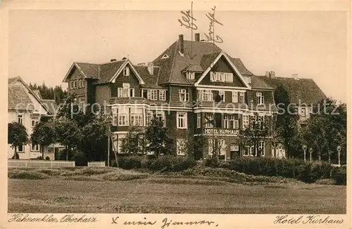 AK / Ansichtskarte Hahnenklee Bockswiese_Harz Hotel Kurhaus Hahnenklee Bockswiese