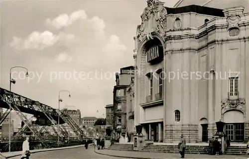 AK / Ansichtskarte Wuppertal Elberfeld Schwebebahn Thalia Theater  Wuppertal