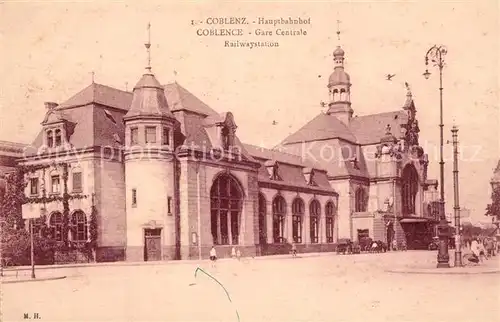 AK / Ansichtskarte Coblence_Coblenz_Koblenz Hauptbahnhof Coblence_Coblenz_Koblenz