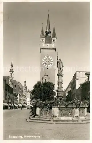 AK / Ansichtskarte Straubing Theresienplatz Straubing