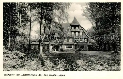 AK / Ansichtskarte Dransfeld Berggast  und Pensionshaus auf dem Hohen Hagen Dransfeld