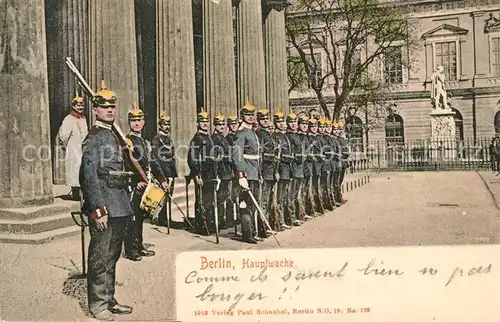AK / Ansichtskarte Berlin Hauptwache Berlin