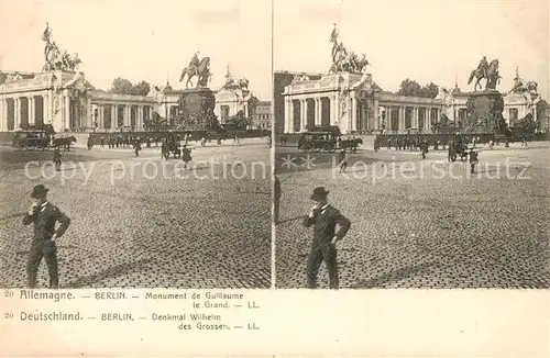 AK / Ansichtskarte Berlin Denkmal Wilhelm des Grossen Berlin