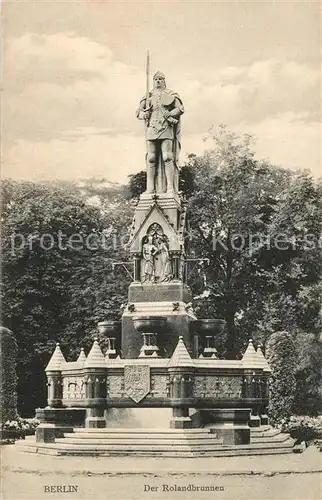 AK / Ansichtskarte Berlin Rolandbrunnen Berlin
