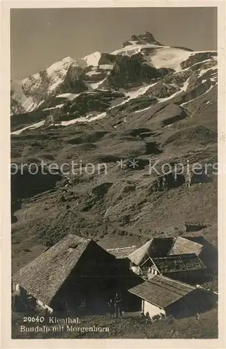 AK / Ansichtskarte Kiental Bundalp mit Morgenhorn Kiental