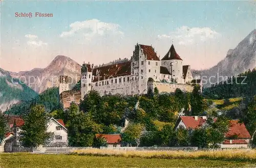 AK / Ansichtskarte Fuessen_Allgaeu Schloss Fuessen Fuessen Allgaeu