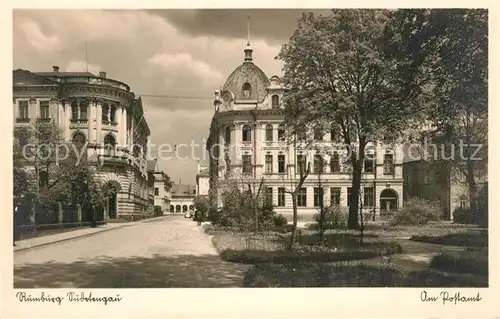 AK / Ansichtskarte Rumburg_Tschechien Neues Rathaus und Postamt Rumburg Tschechien