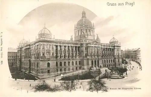 AK / Ansichtskarte Prag_Prahy_Prague Museum des Koenigreiches Boehmen Prag_Prahy_Prague