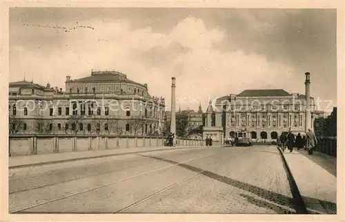 AK / Ansichtskarte Prag_Prahy_Prague Snemovna a pravnicka Fakulta Parlament Rechtsfakultaet Prag_Prahy_Prague