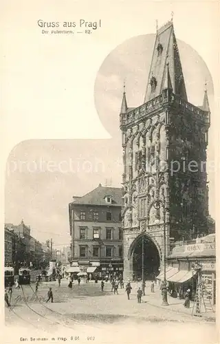 AK / Ansichtskarte Prag_Prahy_Prague Pulverturm Prag_Prahy_Prague