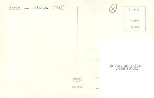 AK / Ansichtskarte Zatec Stadtpanorama zatec