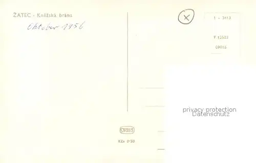 AK / Ansichtskarte Zatec Knezska brana zatec