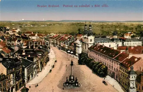 AK / Ansichtskarte Hradec_Kralove Pohled na namesti s Bile veze Hradec Kralove