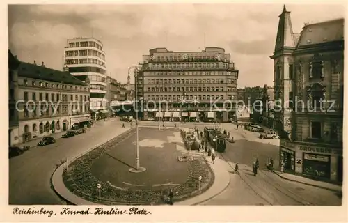 AK / Ansichtskarte Reichenberg_Liberec Konrad Henlein Platz Reichenberg Liberec