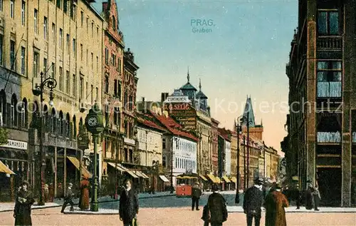 AK / Ansichtskarte Prag_Prahy_Prague Graben Prag_Prahy_Prague