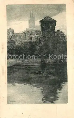 AK / Ansichtskarte Eger_Cheb_Tschechien Ein Stueck Mittelalter Fritz Pontini Kuenstlerkarte 