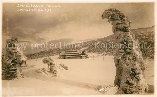AK / Ansichtskarte Spindlerbaude Winterlandschaft Spindlerbaude