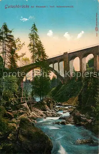 AK / Ansichtskarte Gutach_Breisgau bei Neustadt Br?cke Gutach Breisgau