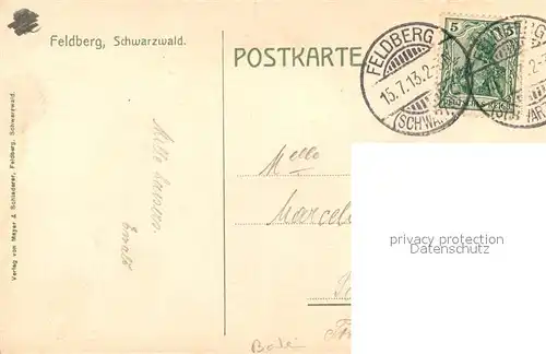 AK / Ansichtskarte Feldberg_Schwarzwald St. Wilhelmertal Feldberg Schwarzwald