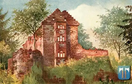 AK / Ansichtskarte Neunkirchen_Baden Minneburg K?nstlerkarte Neunkirchen_Baden