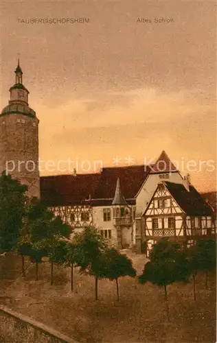 AK / Ansichtskarte Tauberbischofsheim Altes Schlo Tauberbischofsheim