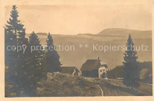 AK / Ansichtskarte Feldberg_Schwarzwald Todtnauerh?tte  Feldberg Schwarzwald