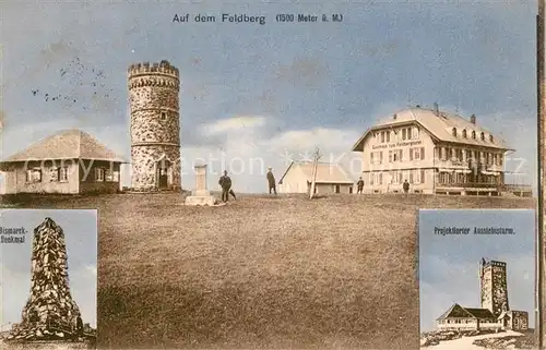 AK / Ansichtskarte Feldberg_Schwarzwald Bismarckdenkmal Aussichtsturm  Feldberg Schwarzwald