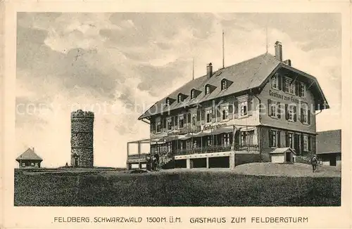 AK / Ansichtskarte Feldberg_Schwarzwald Gasthaus mit Turm Feldberg Schwarzwald