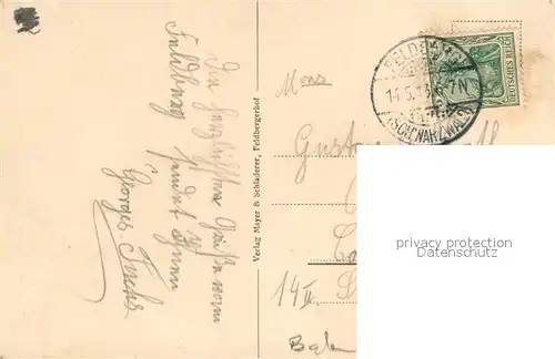 AK / Ansichtskarte Feldberg_Schwarzwald Gasthaus mit Turm Feldberg Schwarzwald