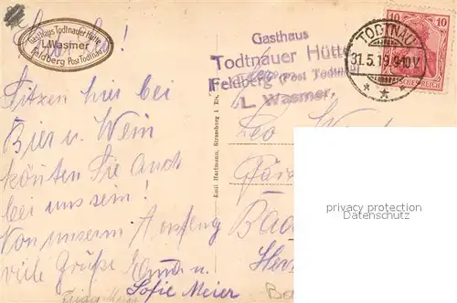 AK / Ansichtskarte Feldberg_Schwarzwald Feldbergturm Alpenkette Feldberg Schwarzwald