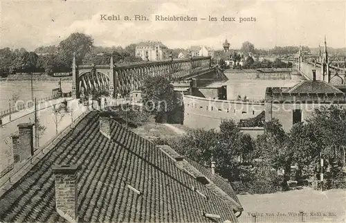 AK / Ansichtskarte Kehl_Rhein Rheinbr?cken  Kehl_Rhein