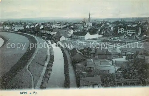 AK / Ansichtskarte Kehl_Rhein Fliegeraufnahme Kehl_Rhein