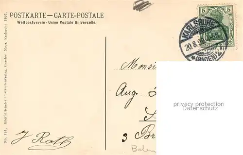 AK / Ansichtskarte Karlsruhe_Baden Kaiserstrasse Karlsruhe_Baden