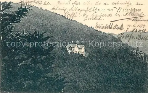 AK / Ansichtskarte Wiedenfelsen  Wiedenfelsen