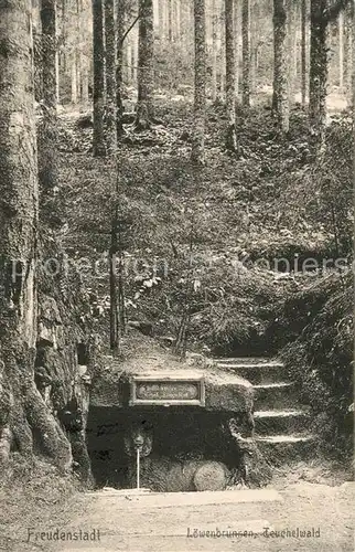 AK / Ansichtskarte Freudenstadt L?wenbrunnen Teuchelwald Freudenstadt