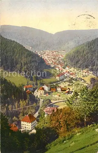 AK / Ansichtskarte Triberg_Schwarzwald Blick vom Hohnen Triberg Schwarzwald