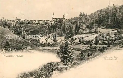 AK / Ansichtskarte Freudenstadt Partie aus dem Christophstal Freudenstadt