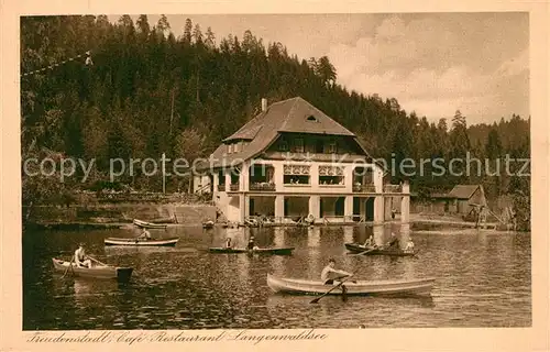 AK / Ansichtskarte Freudenstadt Caf? Restaurant Langenwaldsee Freudenstadt