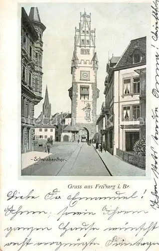 AK / Ansichtskarte Freiburg_Breisgau Schwabentor Freiburg Breisgau