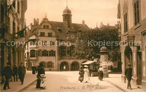 AK / Ansichtskarte Freiburg_Breisgau Rathaus Freiburg Breisgau