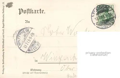 AK / Ansichtskarte Freiburg_Breisgau M?nster Freiburg Breisgau