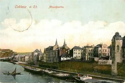 AK / Ansichtskarte Coblenz_Koblenz Moselpartie Coblenz_Koblenz