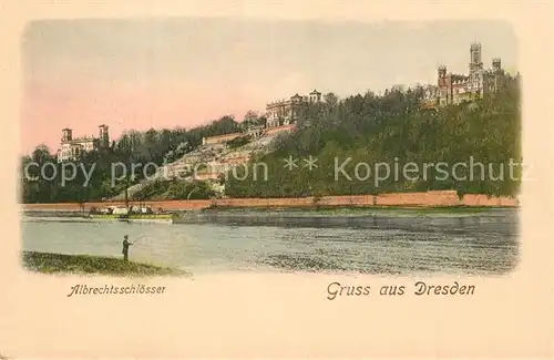AK / Ansichtskarte Dresden Albrechtsschl?sser Dresden