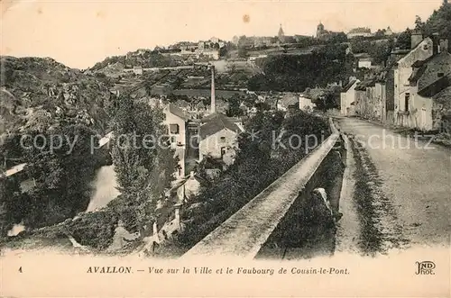 AK / Ansichtskarte Avallon Foubourg de Cousin le Pont Avallon