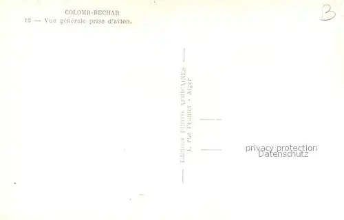 AK / Ansichtskarte Colomb Bechar Vue generale aerienne Colomb Bechar