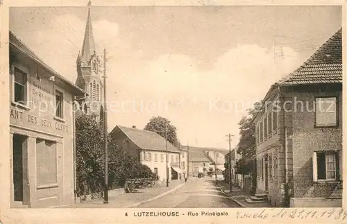 AK / Ansichtskarte Lutzelhouse Rue Principale Lutzelhouse
