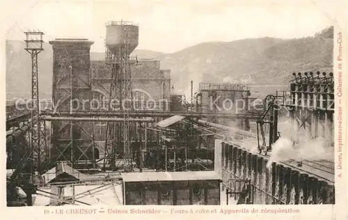 AK / Ansichtskarte Le_Creusot_Saone et Loire Usines Schneider Fours a coce et Appareils de recuperation Le_Creusot_Saone et Loire