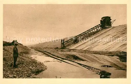 AK / Ansichtskarte Kembs_Elsass Machine a betonner les talus du Canal Juillet 1930 Kembs Elsass